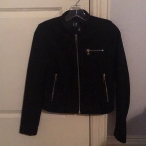 Gap black moto jacket